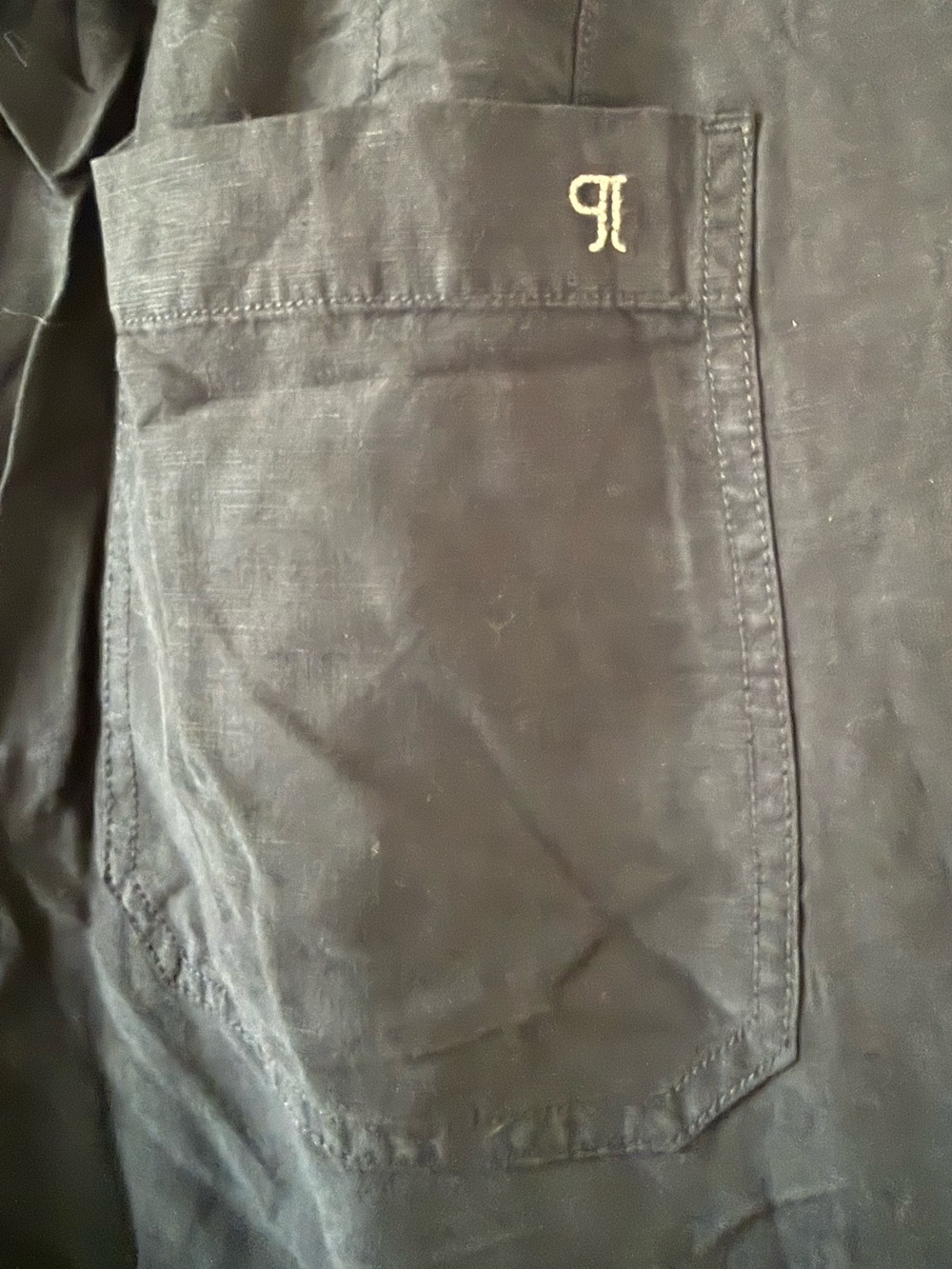 Pilcro Anthropologie Black Linen Blend Sailor Style Baggy Jogger Pants Size 29 - Picture 9 of 13